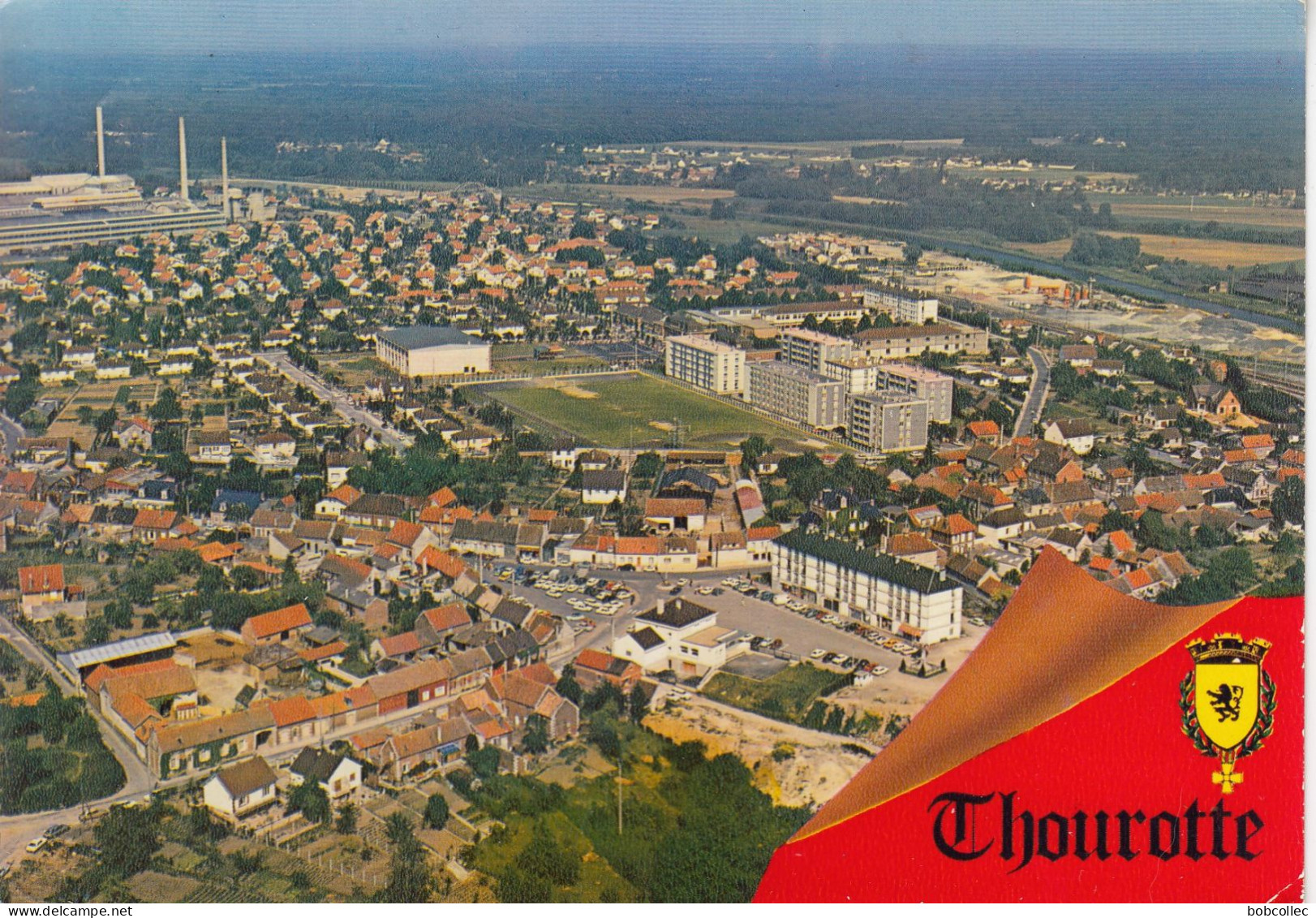 THOUROTTE (Oise): Le Centre Ville Et Vue Générale Aérienne - Thourotte