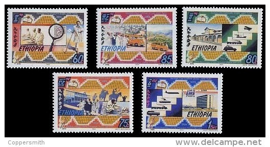 (354) Ethiopia / Ethiopie Post Centennary / Jubilee / 1994  ** / Mnh  Michel 1472-76 - Äthiopien