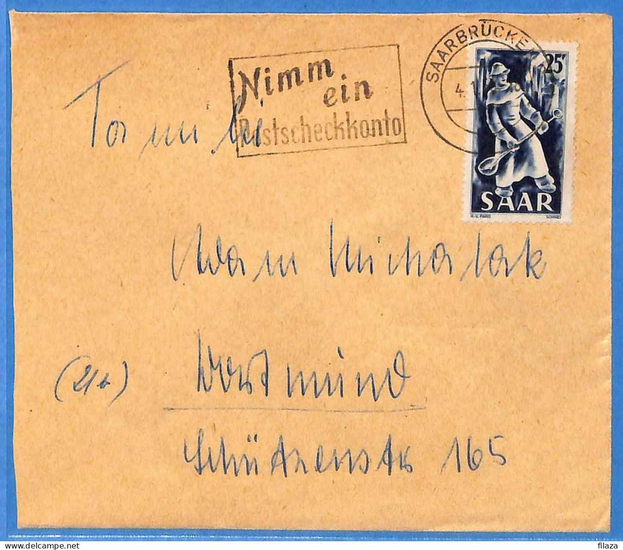 Saar - 1950 - Lettre De Saarbrücken - G31833 - Briefe U. Dokumente
