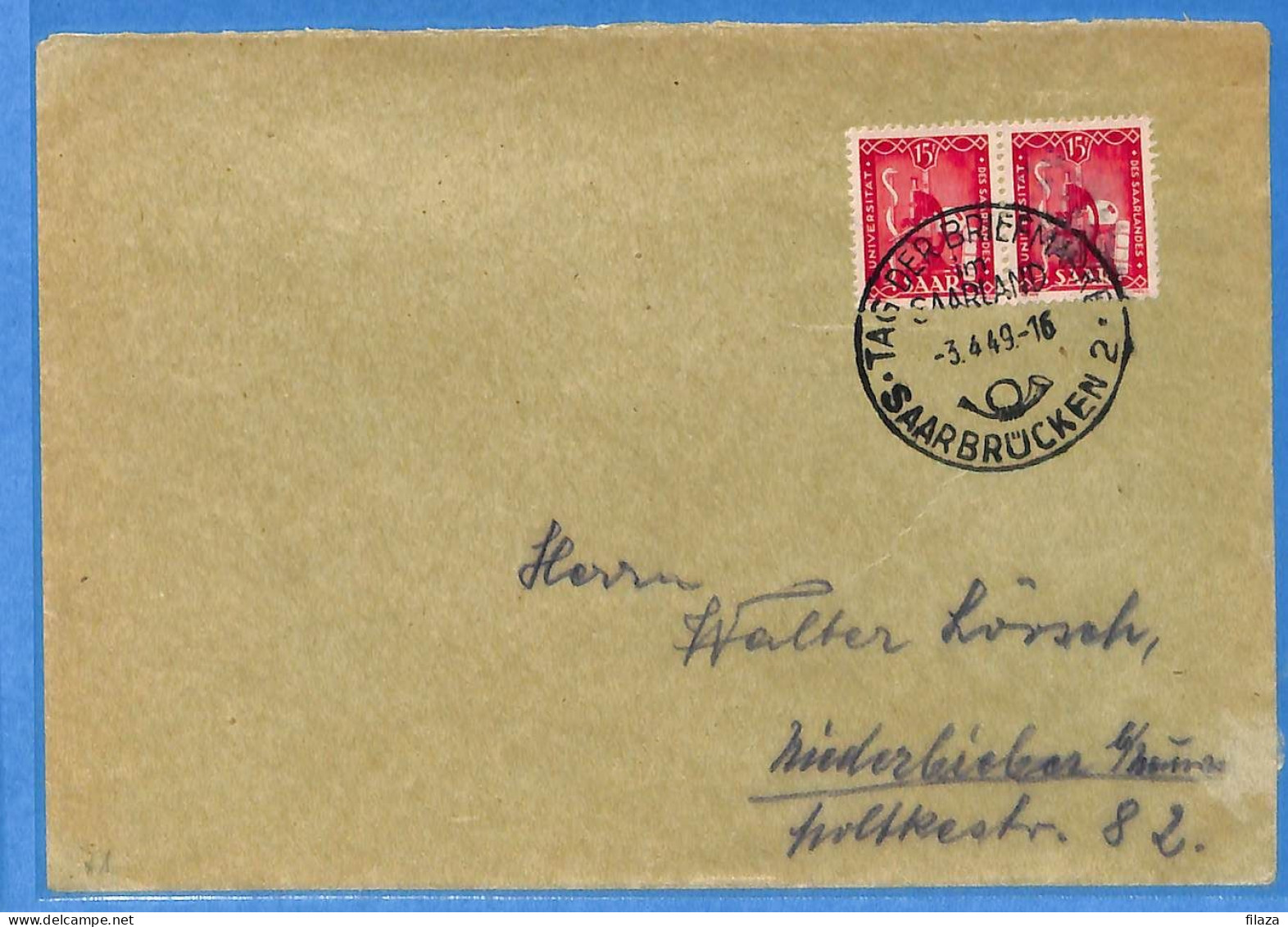 Saar - 1949 - Lettre De Saarbrücken - G31837 - Storia Postale