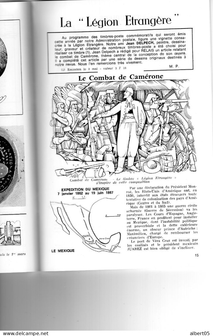 Relais N° 5 Mars 1984  Revue Des Amis Du Musée De  La Poste - Avec Sommaire - Paquebots - Légion Etrangère.............. - Filatelie En Postgeschiedenis
