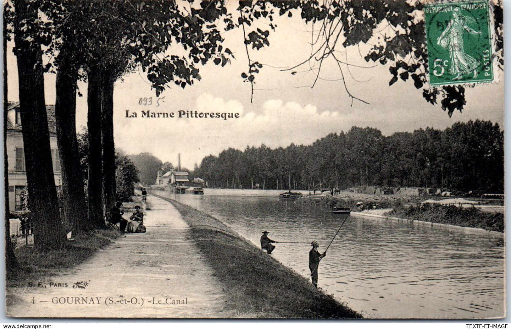 93 GOURNAY SUR MARNE - Le Canal. - Gournay Sur Marne