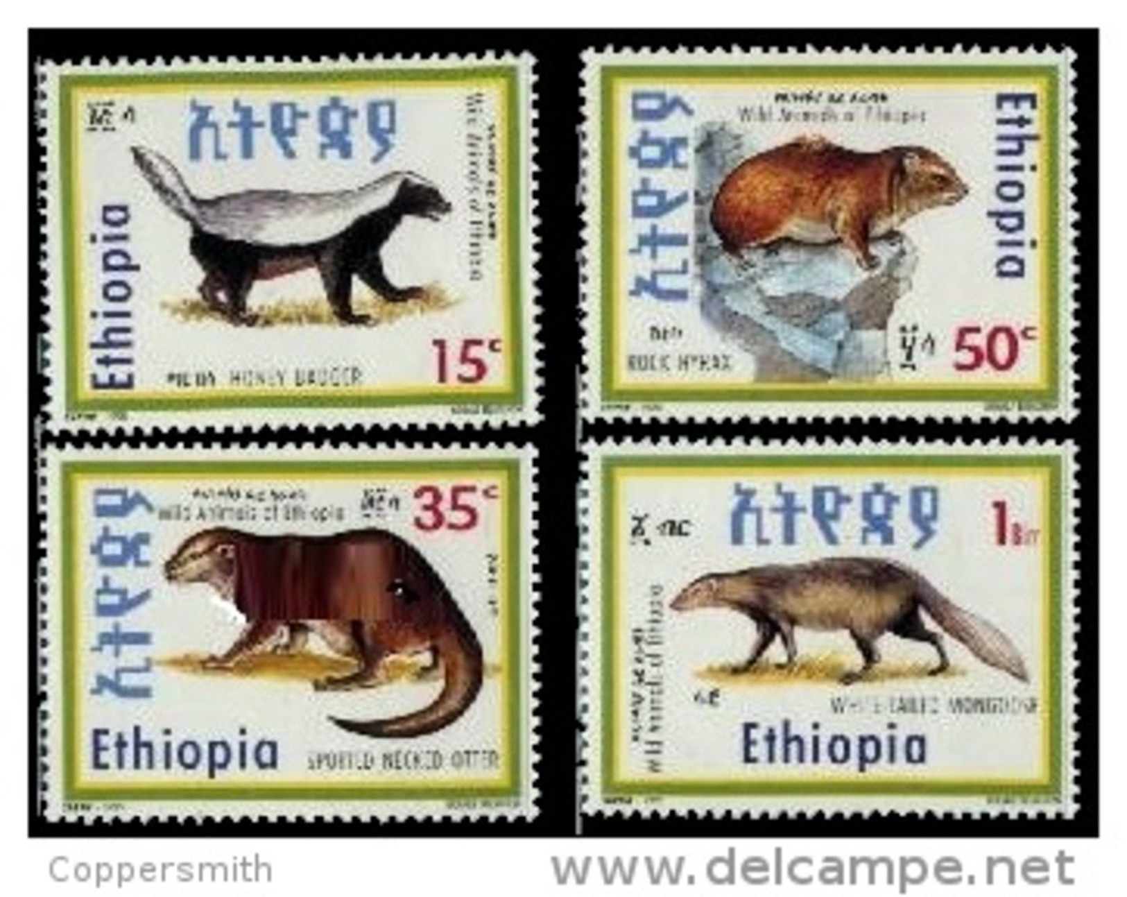 (345) Ethiopia / Ethiopie  Animals / Animaux / Tiere / Dieren / 1993   ** / Mnh  Michel 1431-34 - Ethiopië