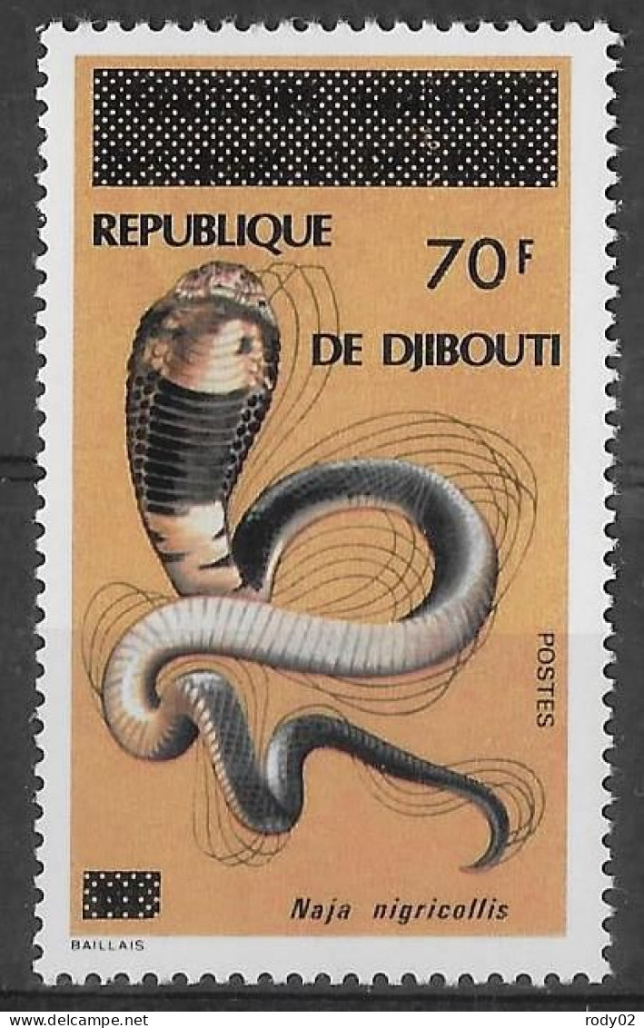 DJIBOUTI - SERPENTS - COBRA - N° 453 - NEUF** MNH - Slangen