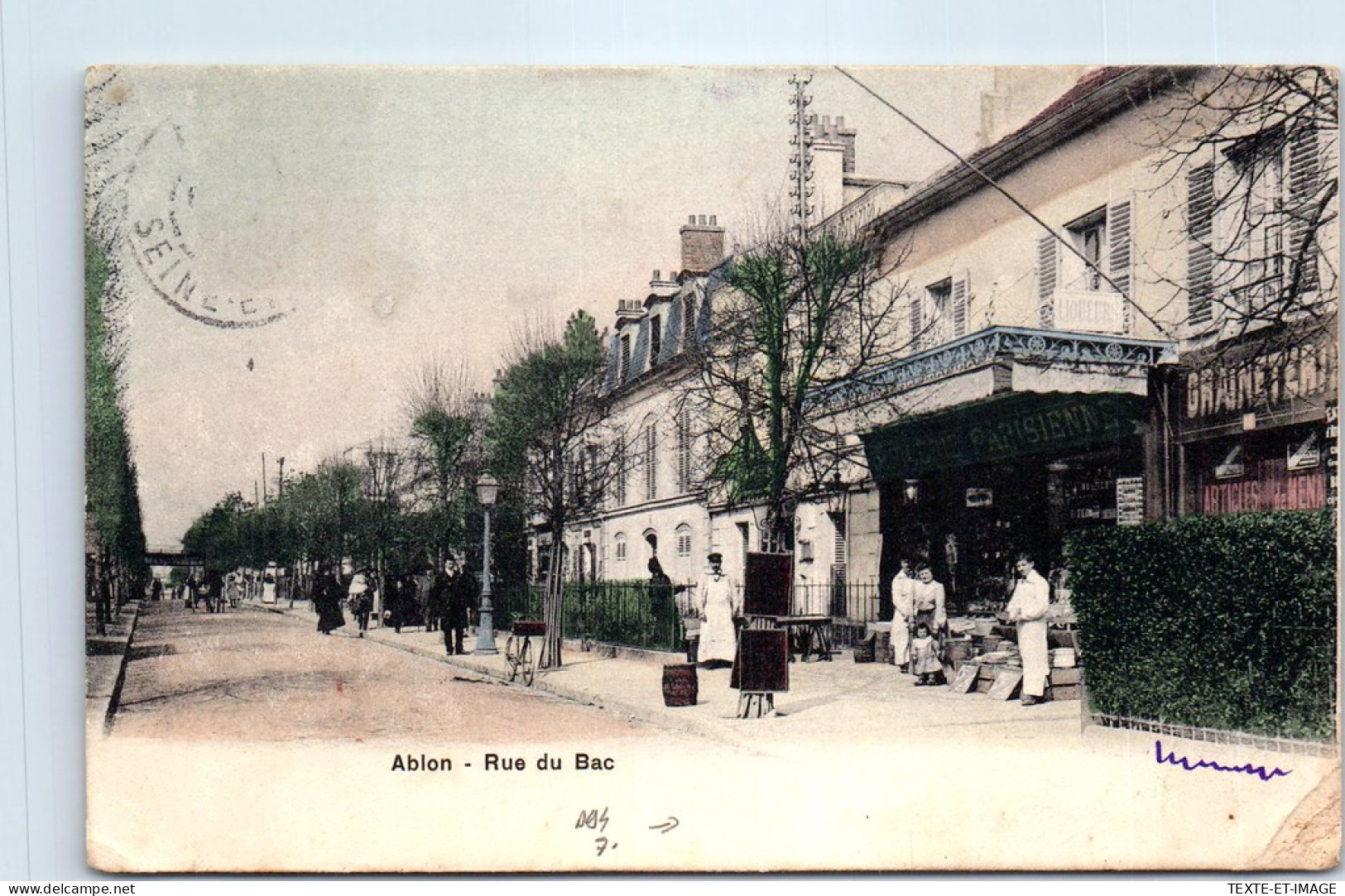 94 ABLON - La Rue Du Bac. - Ablon Sur Seine