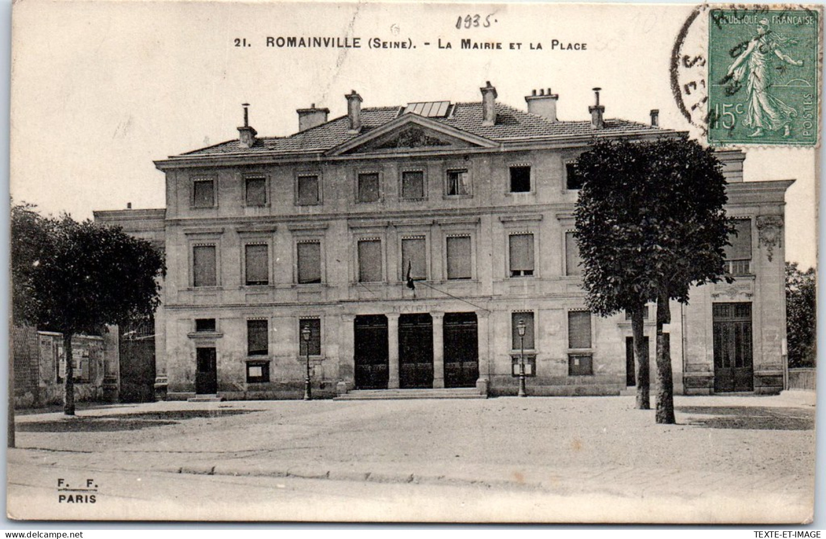 93 ROMAINVILLE - La Mairie Et La Place. - Romainville