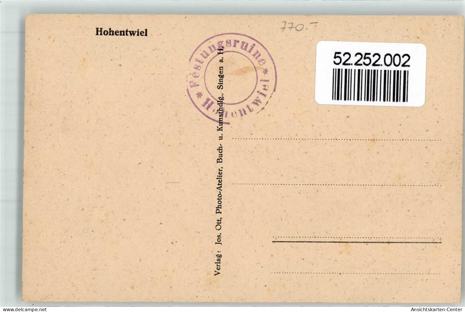 52252002 - Singen Hohentwiel - Singen A. Hohentwiel