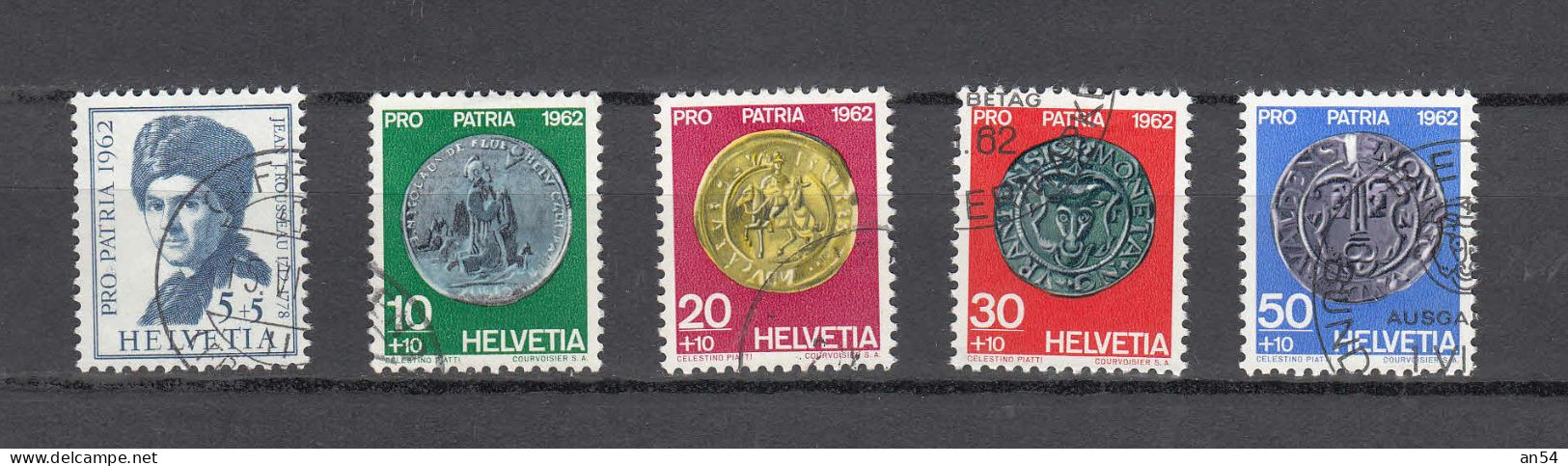 PP  1962  N° B108 à B112    OBLITERES       CATALOGUE SBK - Used Stamps