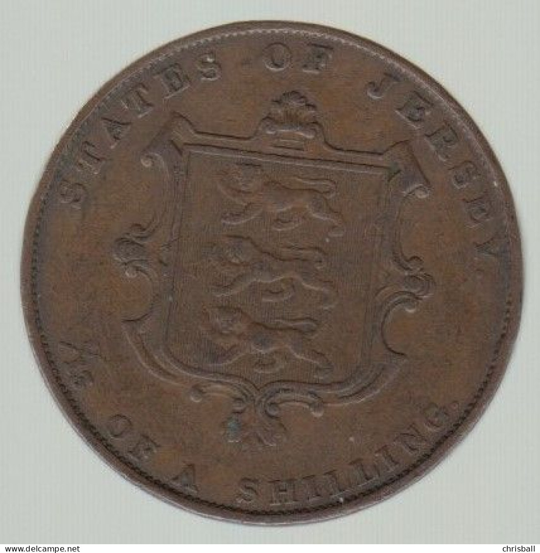 Jersey 1851 Coin Queen Victoria Thirteenth Of A Shilling Condition  Fine - Jersey