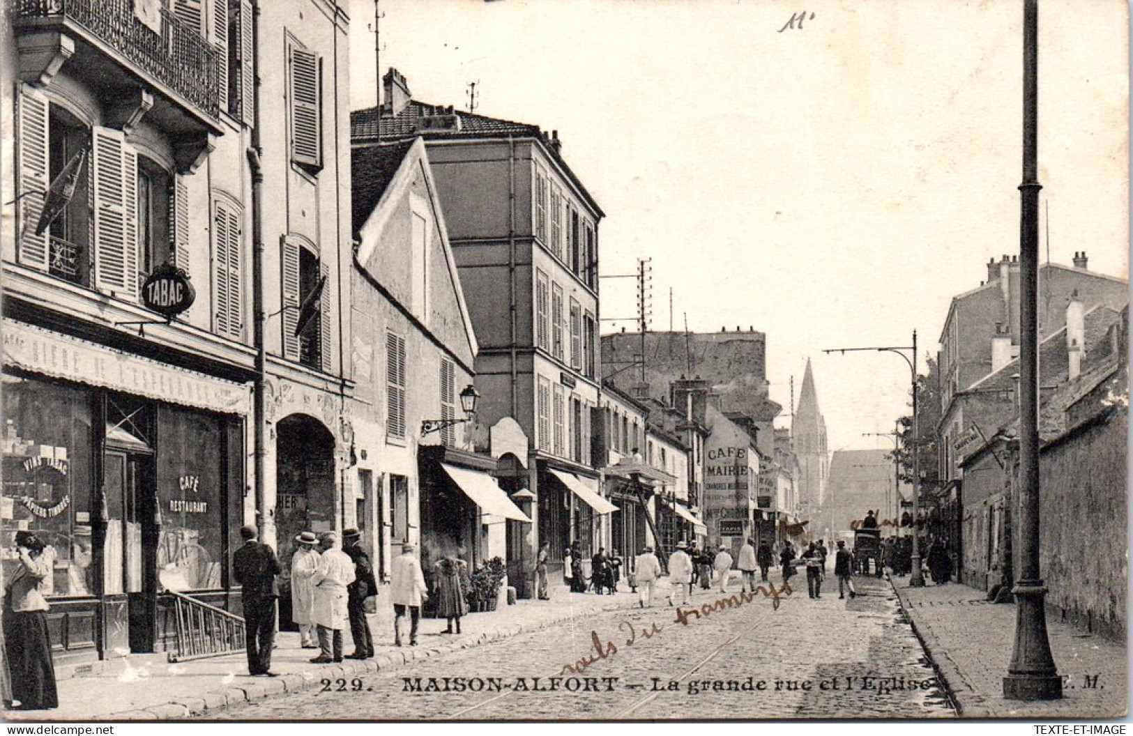 94 MAISONS ALFORT - La Grande Rue Et L'eglise.  - Maisons Alfort