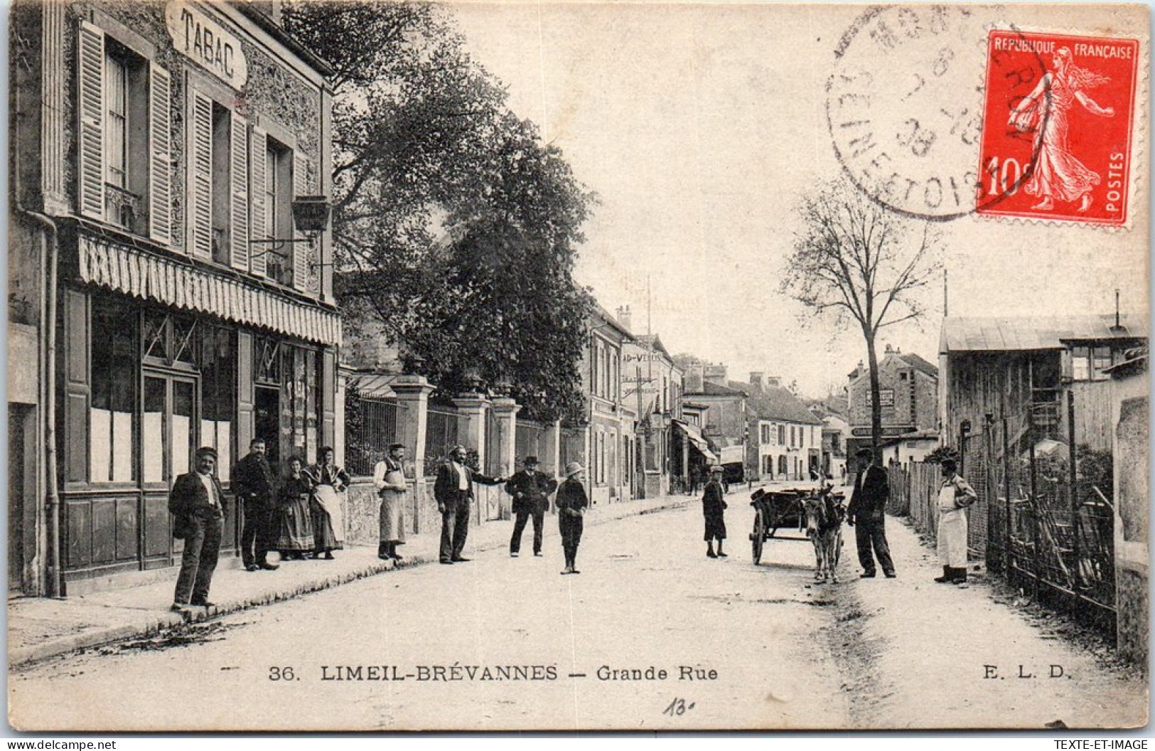 94 LIMEIL BREVANNES - Un Coin De La Grande Rue.  - Limeil Brevannes