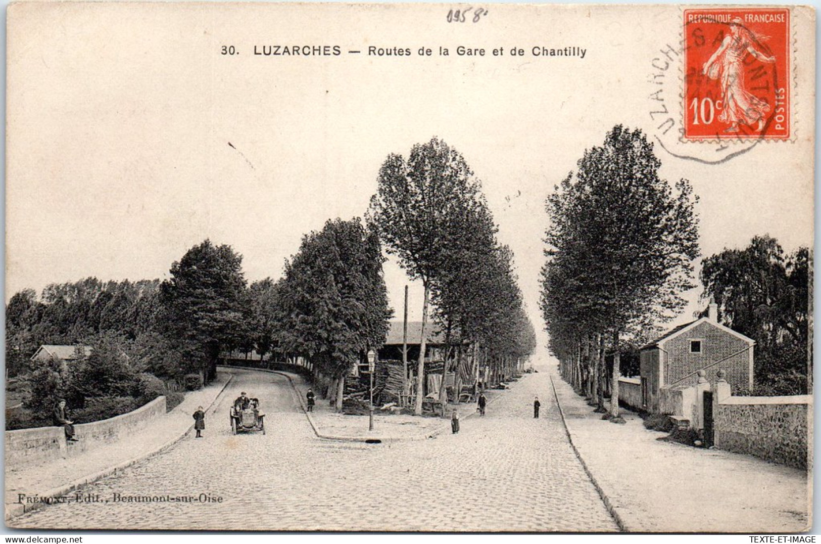 95 LUZARCHES - Routes De La Gare Et De Chantilly  - Luzarches