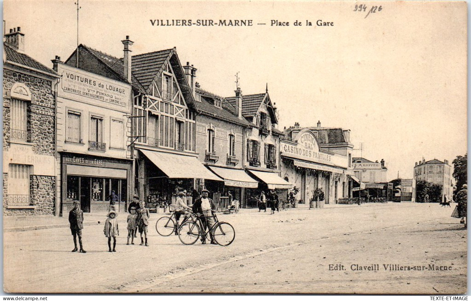 94 VILLIERS SUR MARNE - La Place De La Gare. - Villiers Sur Marne