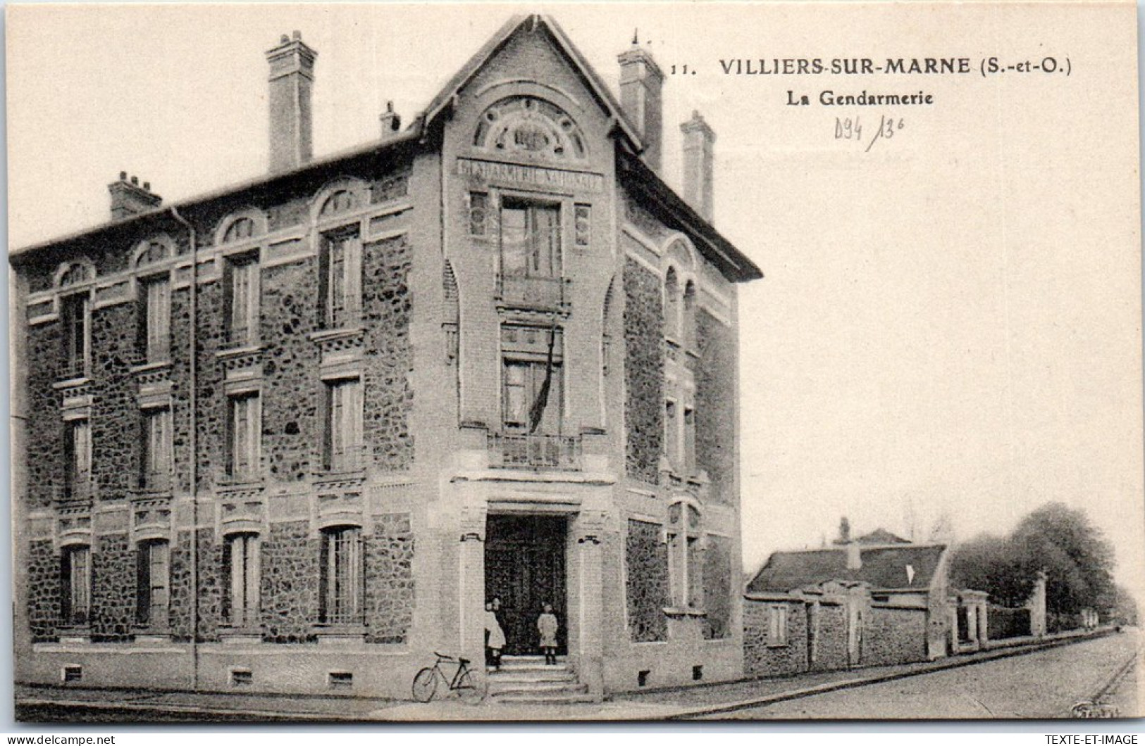94 VILLIERS SUR MARNE - La Gendarmerie. - Villiers Sur Marne
