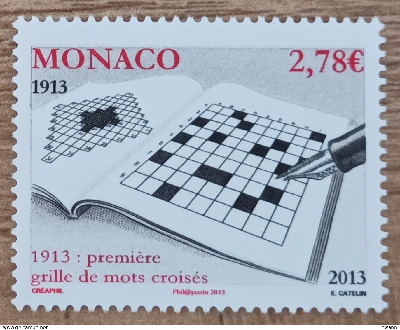 Monaco - YT N°2898 - 1re Grille De Mots Croisés - 2013 - Neuf - Unused Stamps