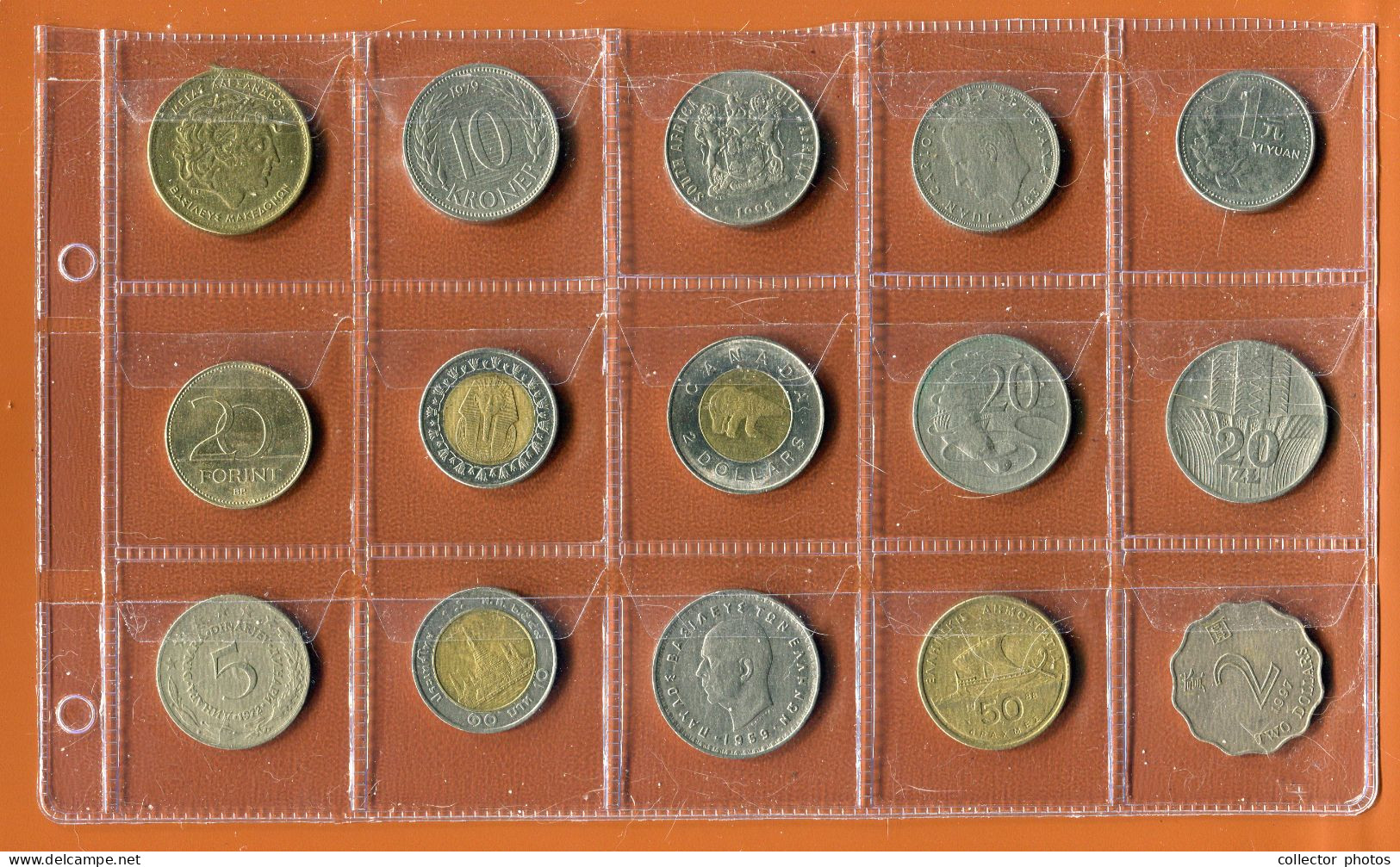Lot Of 15 Used Coins.All Different [de106] - Mezclas - Monedas