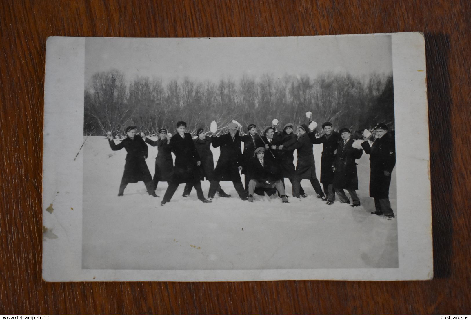 Photo Bataie Cu Zapada Snow Fight Romania 1932 - Other & Unclassified