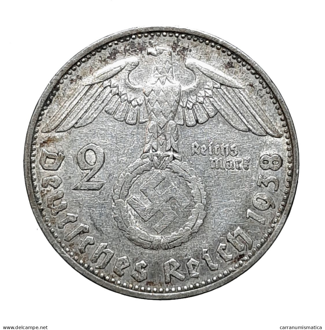 [NC] GERMANIA - 2 MARK 1938 - ARGENTO (nc145a) - 2 Reichspfennig