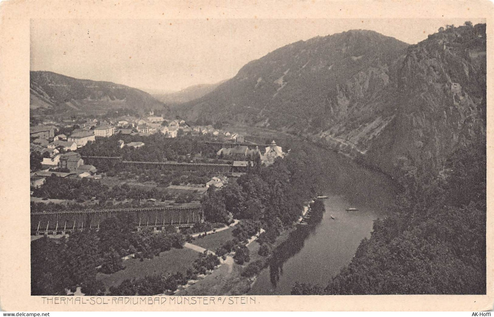 Bad Münster Am Stein Ebernburg, Teilansicht, Gradierwerke Feldpost 1916 - Bad Muenster A. Stein - Ebernburg