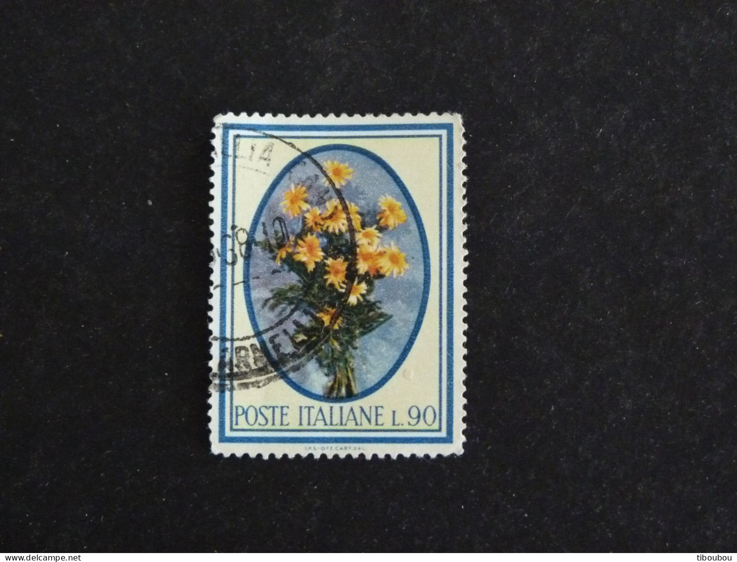 ITALIE ITALIA YT 948 OBLITERE - MARGUERITES FLORE FLEUR FLOWER BOUQUET BLUME - 1961-70: Gebraucht