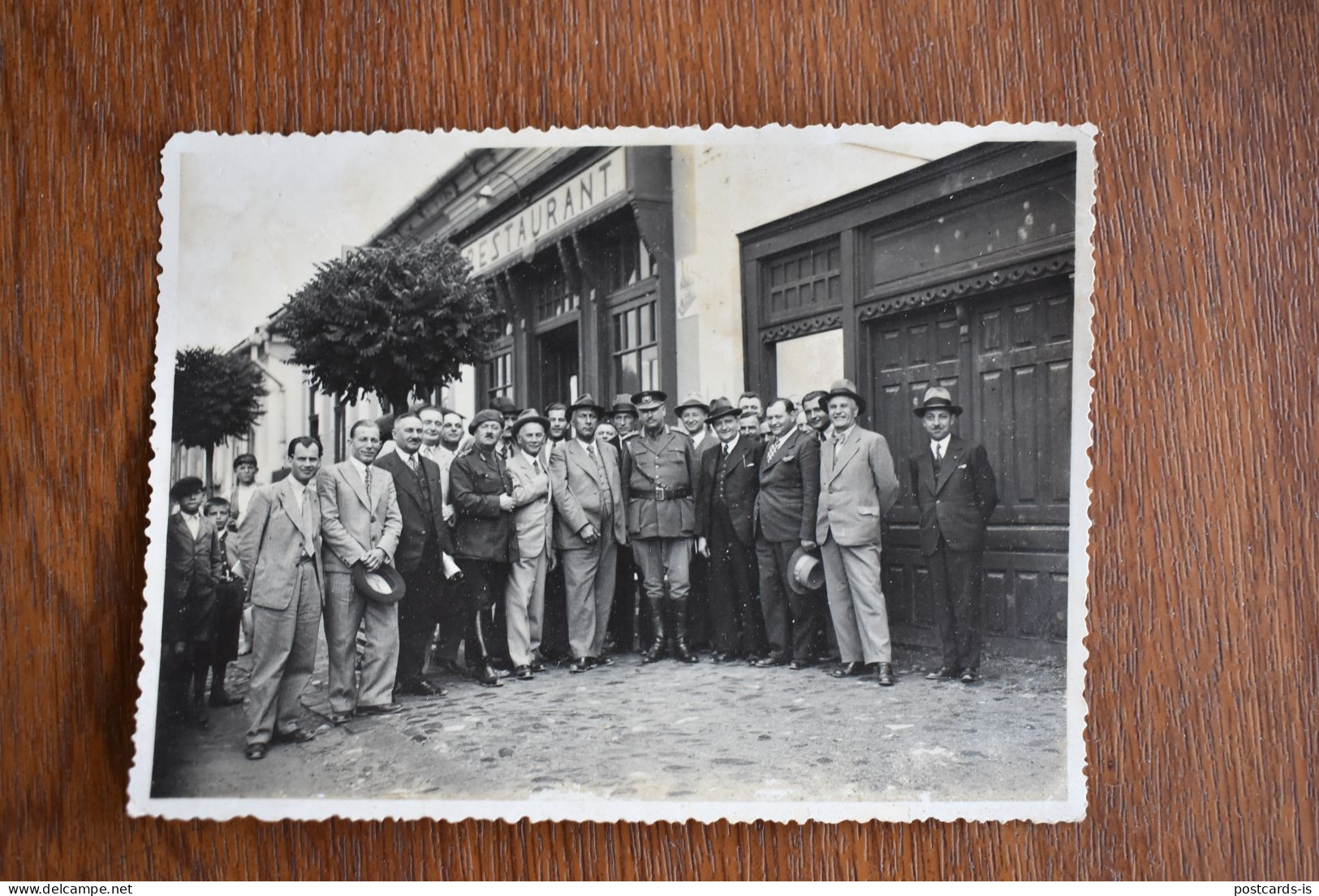 Photo 2x Romania Campeni 1934 Cluj Restaurant Auto - Altri & Non Classificati