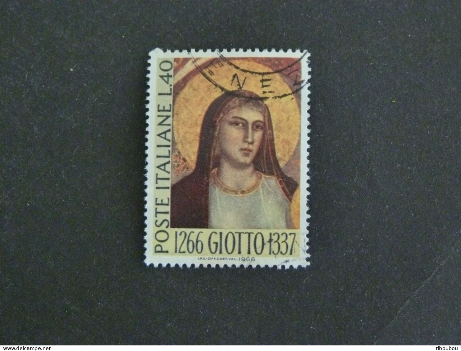 ITALIE ITALIA YT 957 OBLITERE - GIOTTO PEINTRE - 1961-70: Oblitérés