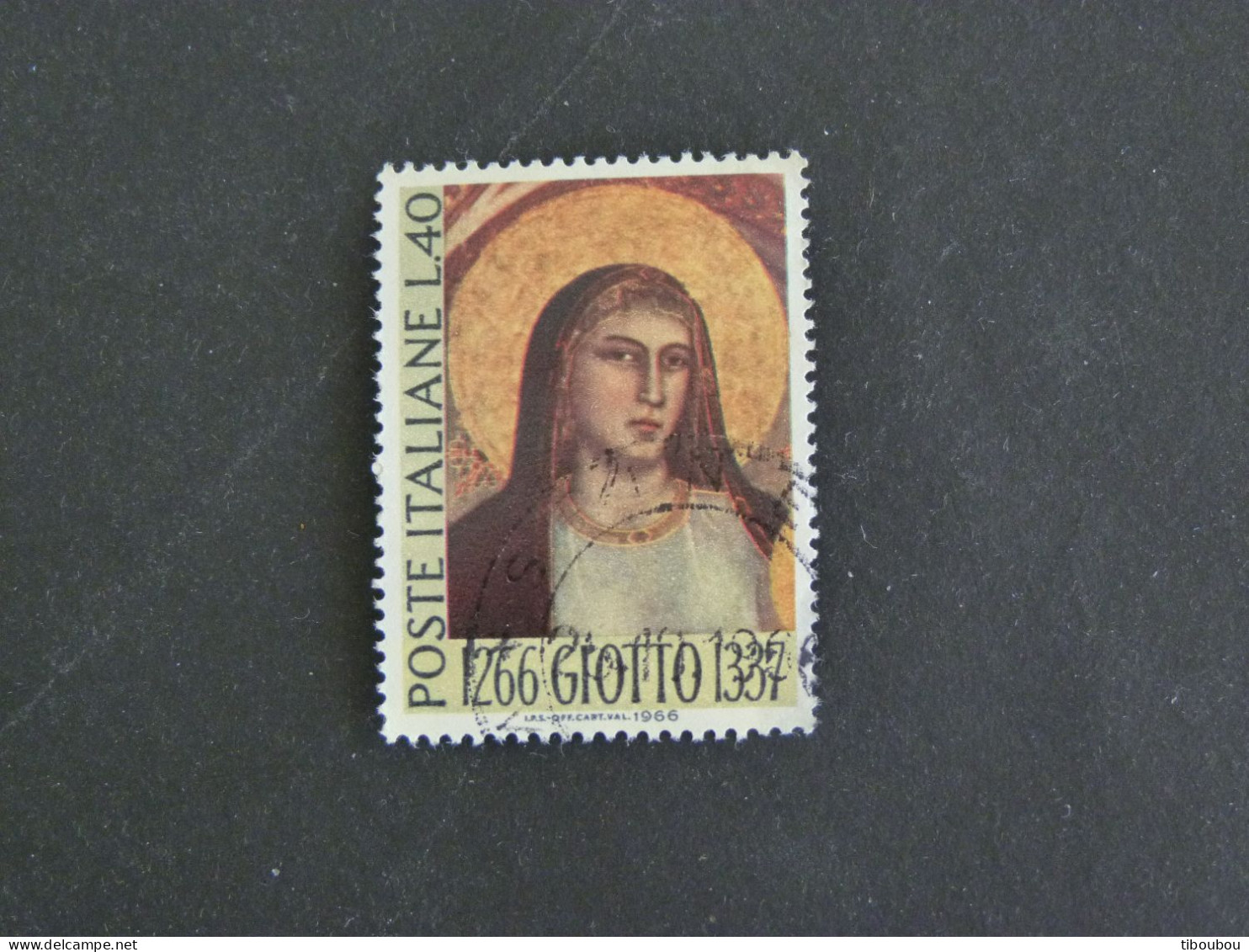 ITALIE ITALIA YT 957 OBLITERE - GIOTTO PEINTRE - 1961-70: Oblitérés