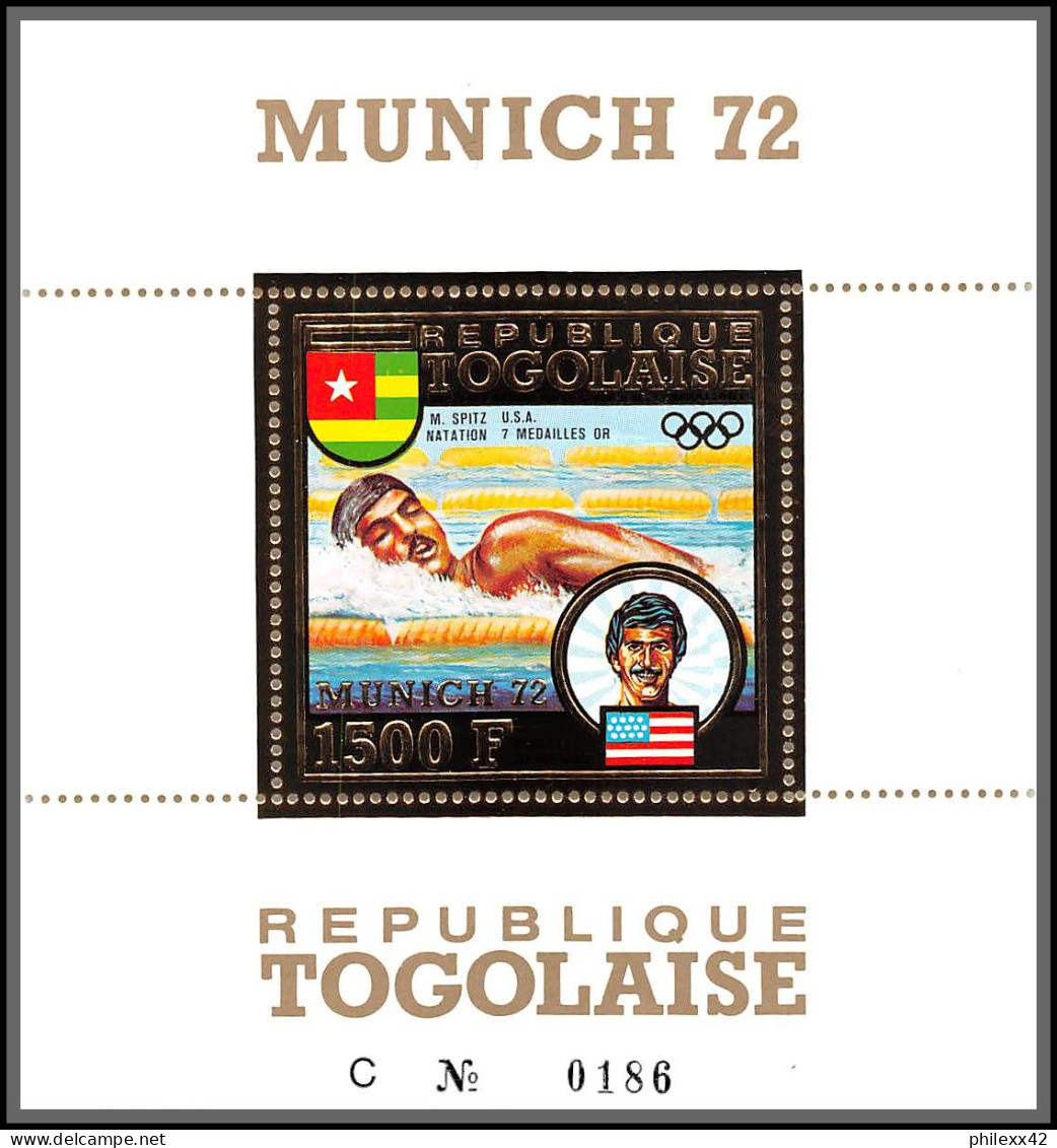 85790b/ Togo N°70 A Spitz Usa Swimming Jeux Olympiques (olympic Games) Munich 1972 OR Gold ** MNH - Ete 1972: Munich