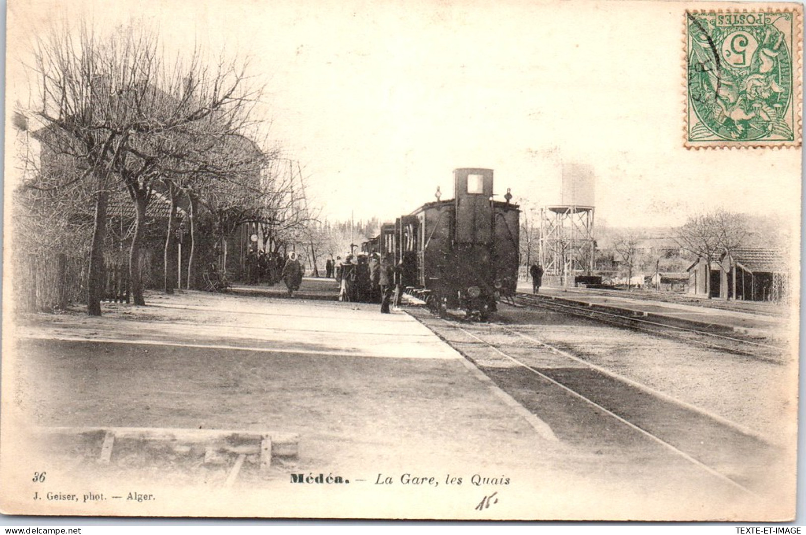 ALGERIE - MEDEA - La Gare Et Les Quais  - Medea