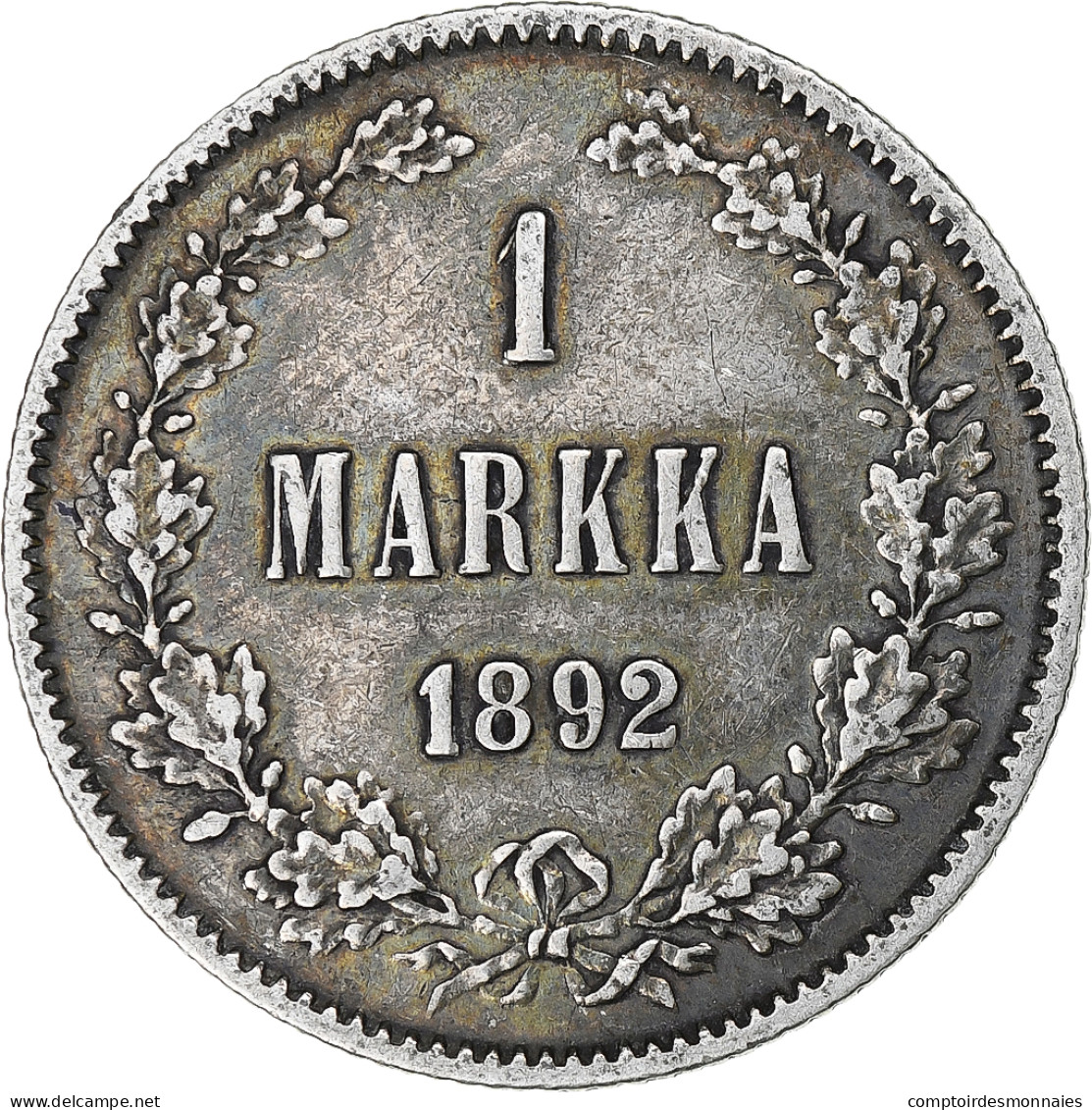 Finlande, Alexander III, Markka, 1892, Helsinki, Argent, TTB+, KM:3.2 - Finnland