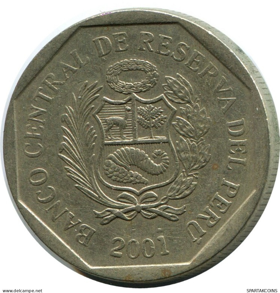 50 CENTIMOS 2001 PERU Coin #AH456.5.U.A - Pérou