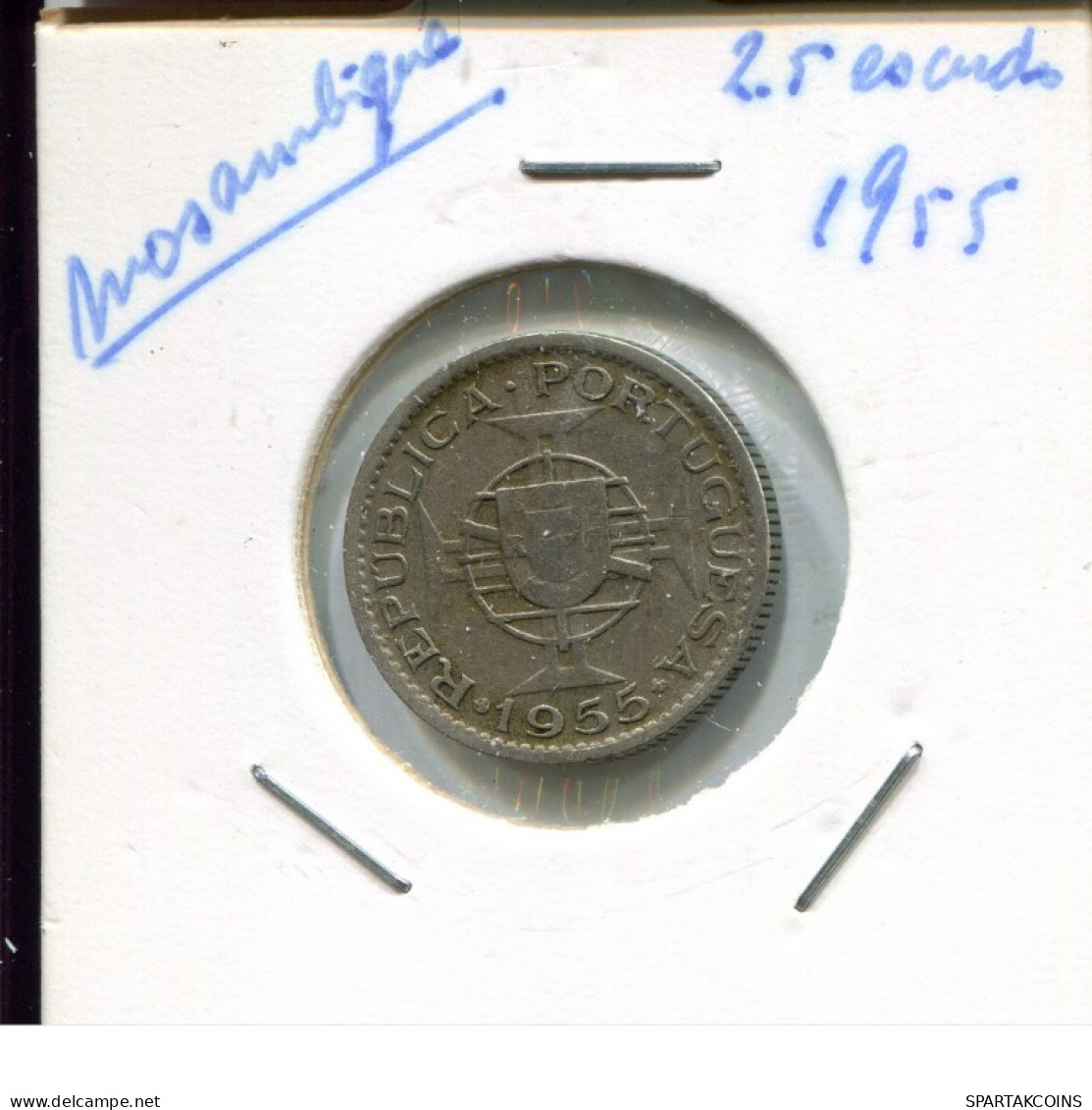 25 ESCUDO 1955 MOZAMBIQUE Moneda #AN731.E.A - Mosambik