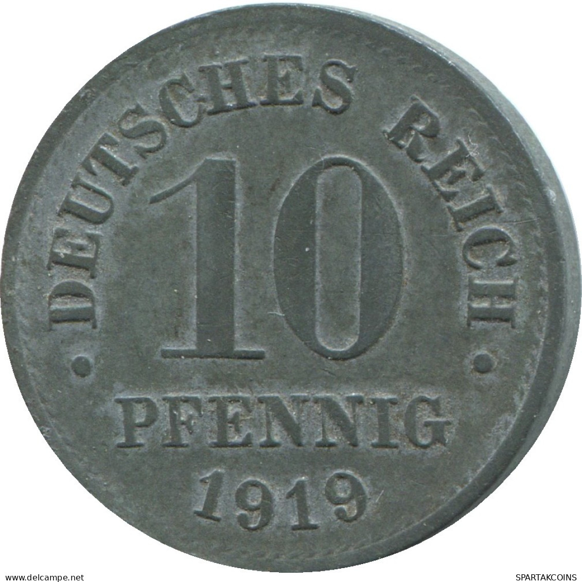 10 PFENNIG 1919 ALLEMAGNE Pièce GERMANY #DE10464.5.F.A - 10 Renten- & 10 Reichspfennig