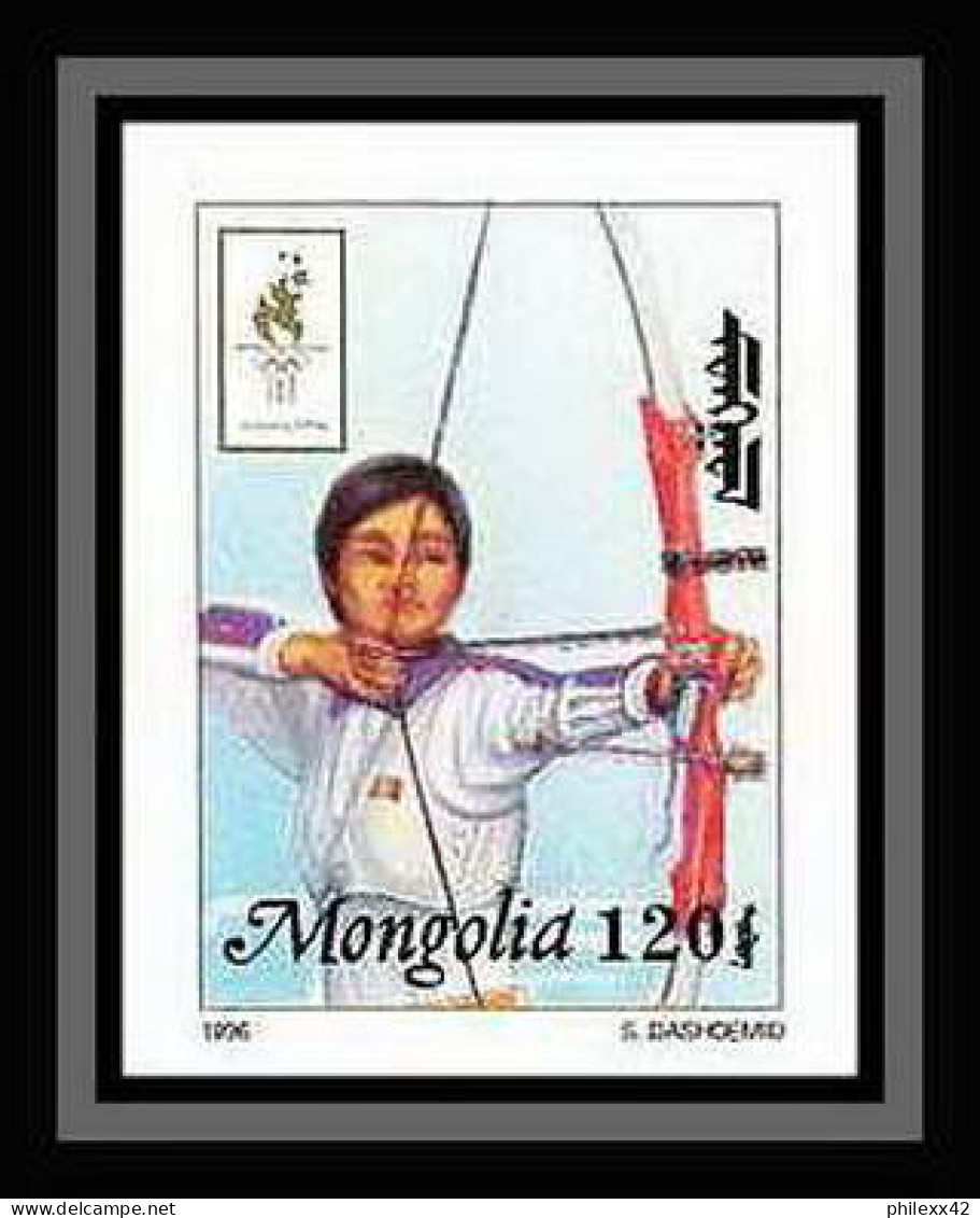 909 Mongolie (Mongolia) MNH ** Yv N° 2090 Non Dentelé Imperf Jeux Olympiques Olympic Atlanta 96 Tir à L'arc Archery - Zomer 1996: Atlanta
