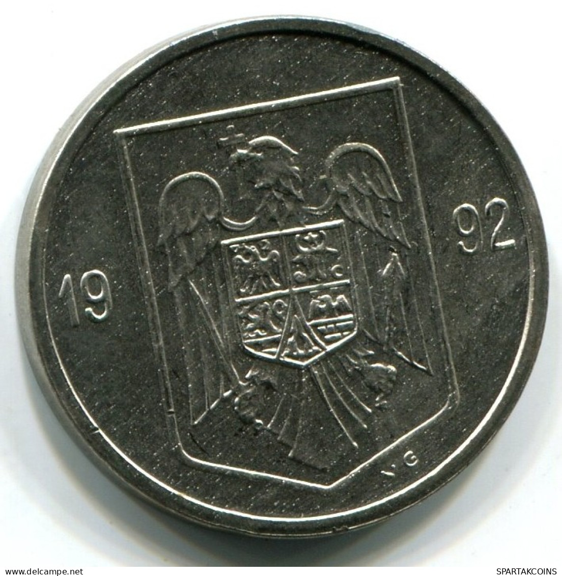 5 LEI 1992 ROUMANIE ROMANIA UNC Eagle Coat Of Arms V.G Mark Pièce #W11276.F.A - Rumänien