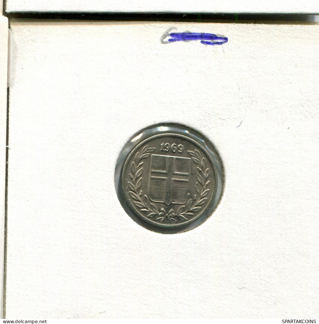 10 AURAR 1969 ISLANDIA ICELAND Moneda #AT063.E.A - Islanda