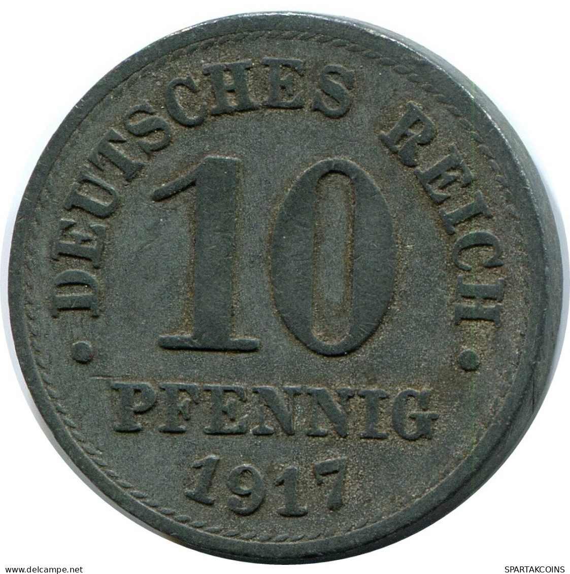 10 PFENNIG 1917 ALEMANIA Moneda GERMANY #DB924.E.A - 10 Pfennig
