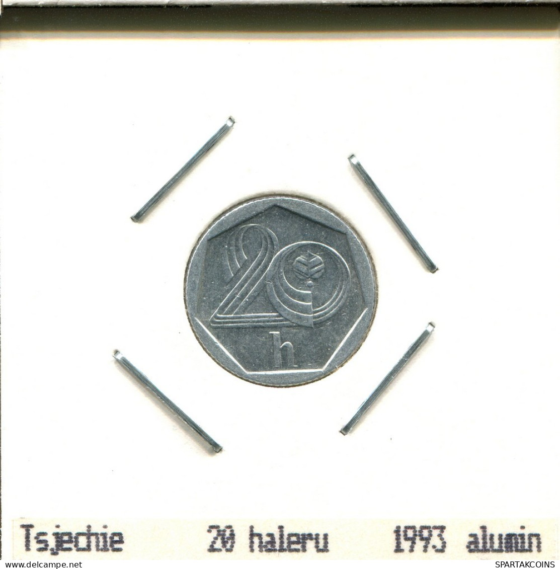 20 HALERU 1993 CZECHOSLOVAKIA Coin #AS549.U.A - Cecoslovacchia
