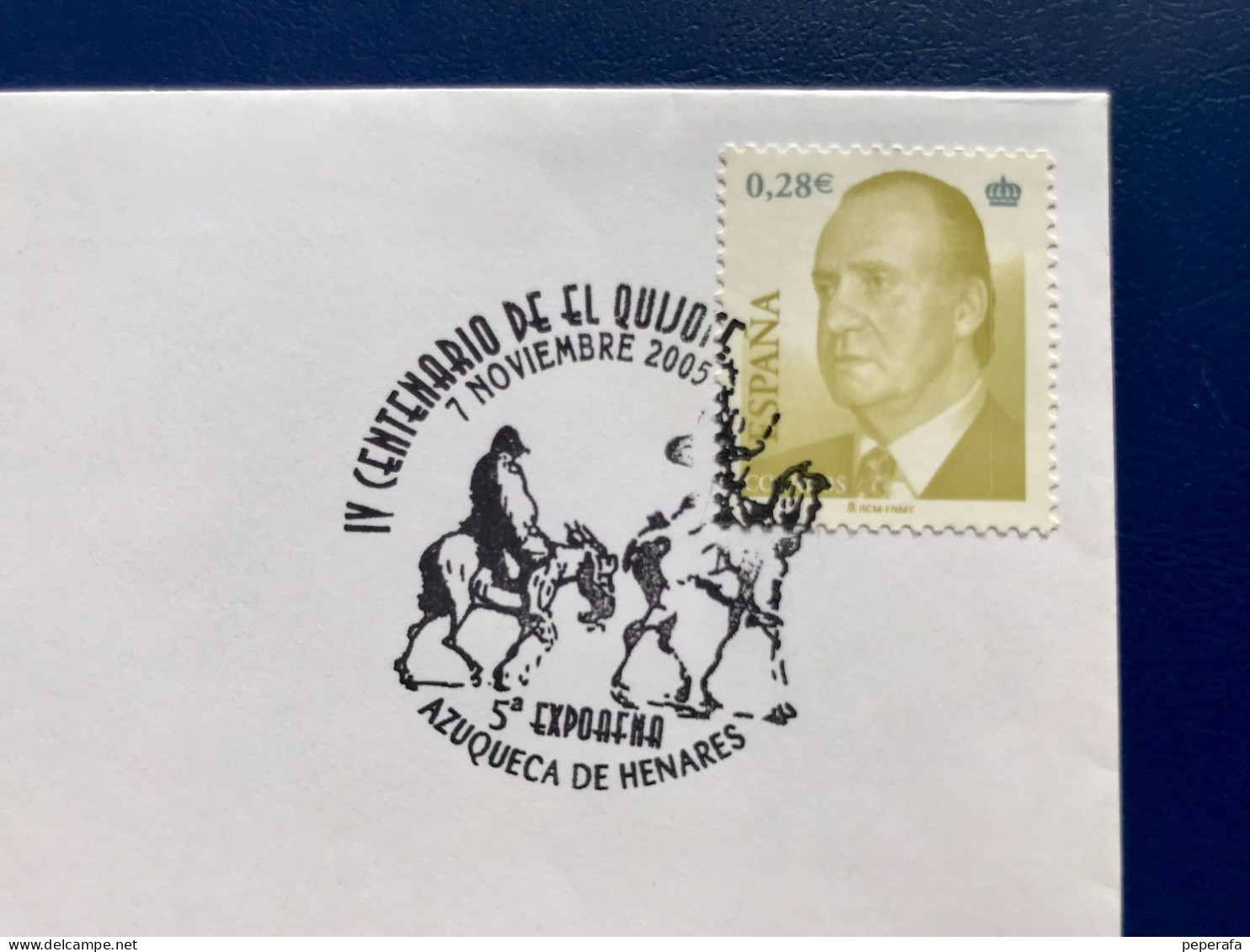 Spain España 2005, CERVANTES, QUIJOTE, IV CENTENARIO DE EL QUIJOTE, MATASELLOS ESPECIAL - FDC