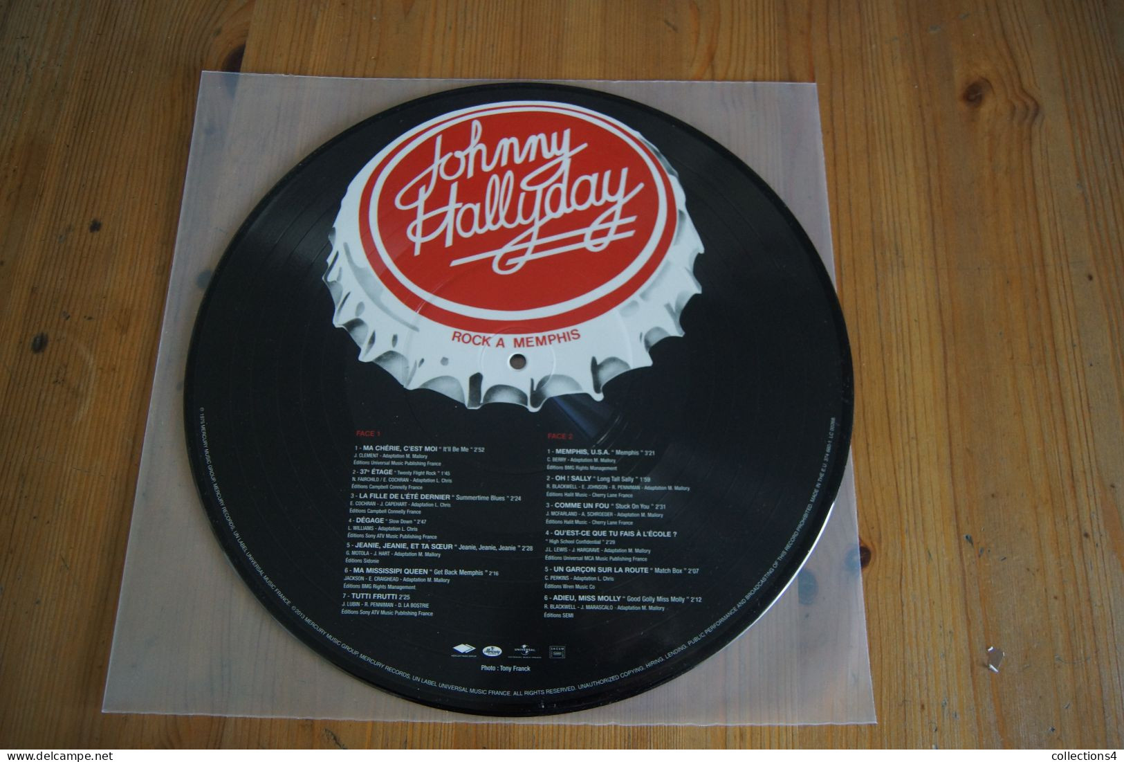 JOHNNY HALLYDAY ROCK A MEMPHIS PICTURE DISC  SORTIE 2013 EDITION LIMITEE VALEUR + - Rock