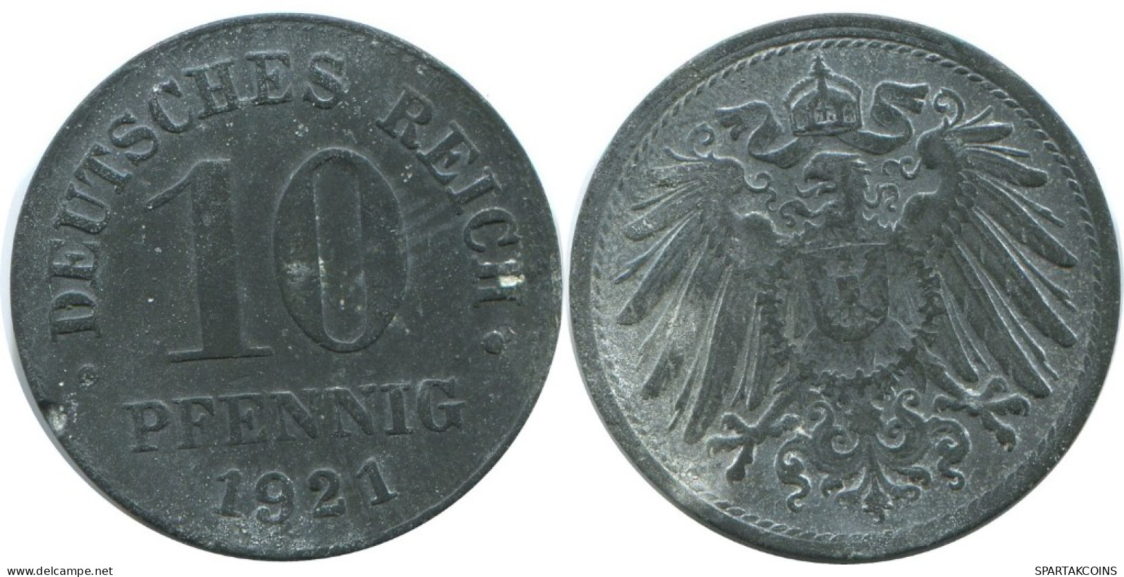 10 PFENNIG 1921 GERMANY Coin #AE529.U.A - 10 Pfennig