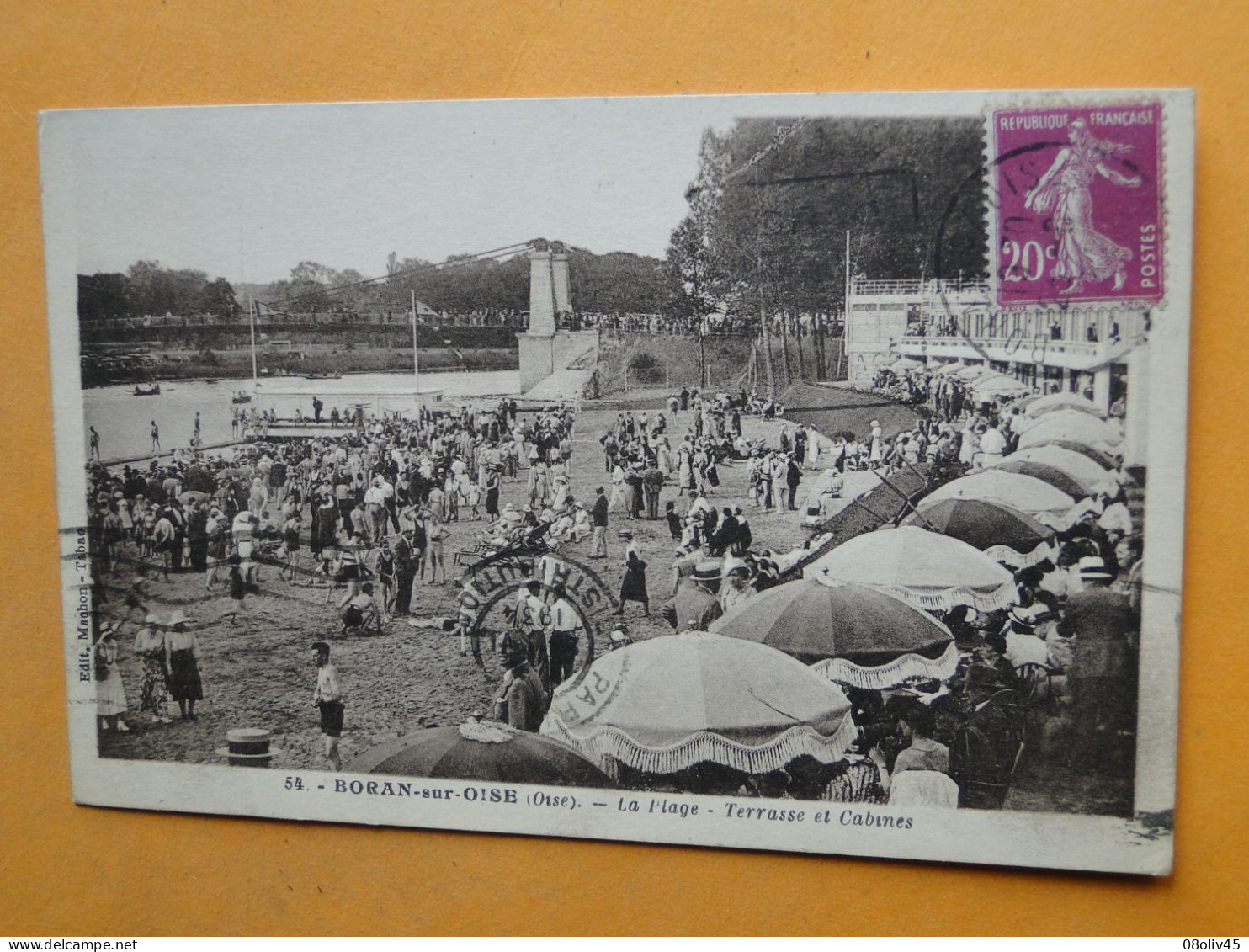 BORAN Sur OISE -- La Plage - Terrasse Et Cabines - FORTE ANIMATION - Boran-sur-Oise