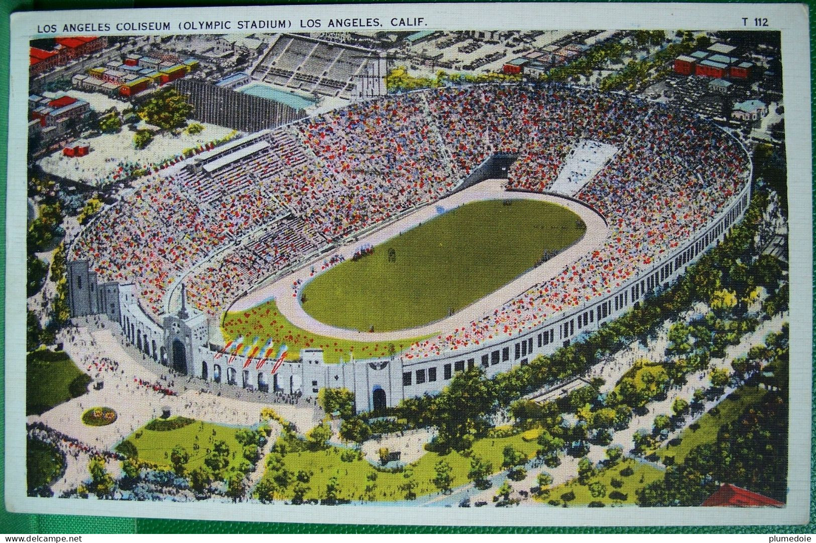 Cpa STADE OLYMPIQUE De LOS ANGELES 1935 , COLISEUM OLYMPIC STADIUM   OLD PC - Stadien