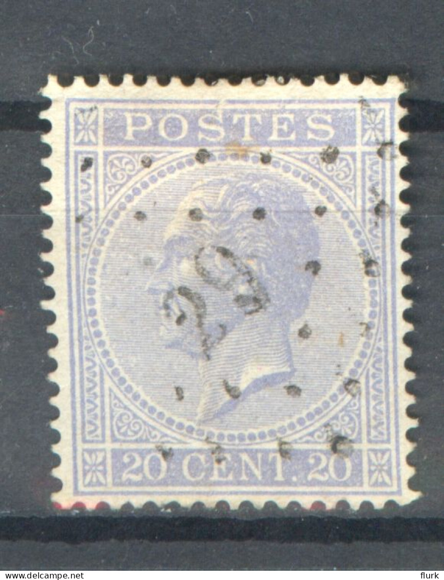 België OCB18 Gestempeld Pt29 Barvaux COBA €6 - 1865-1866 Perfil Izquierdo