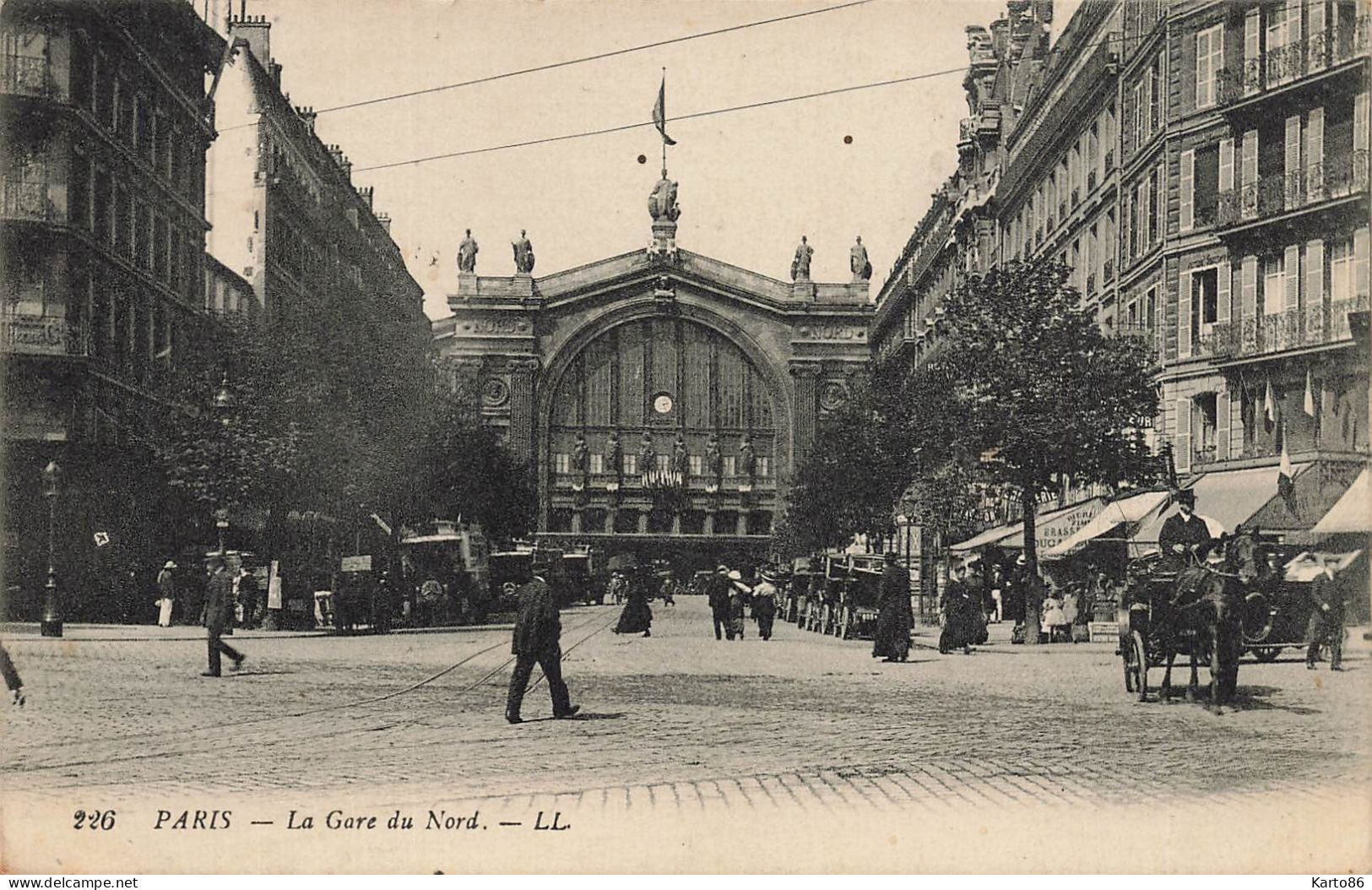 Paris * 10ème * Place Et La Gare Du Nord * Attelage - Arrondissement: 10