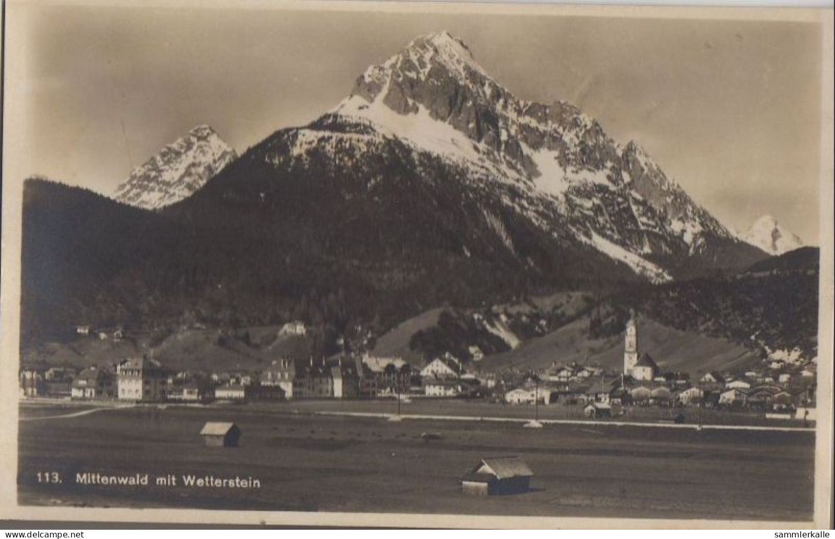 34152 - Mittenwald - Mit Wetterstein - Ca. 1940 - Mittenwald