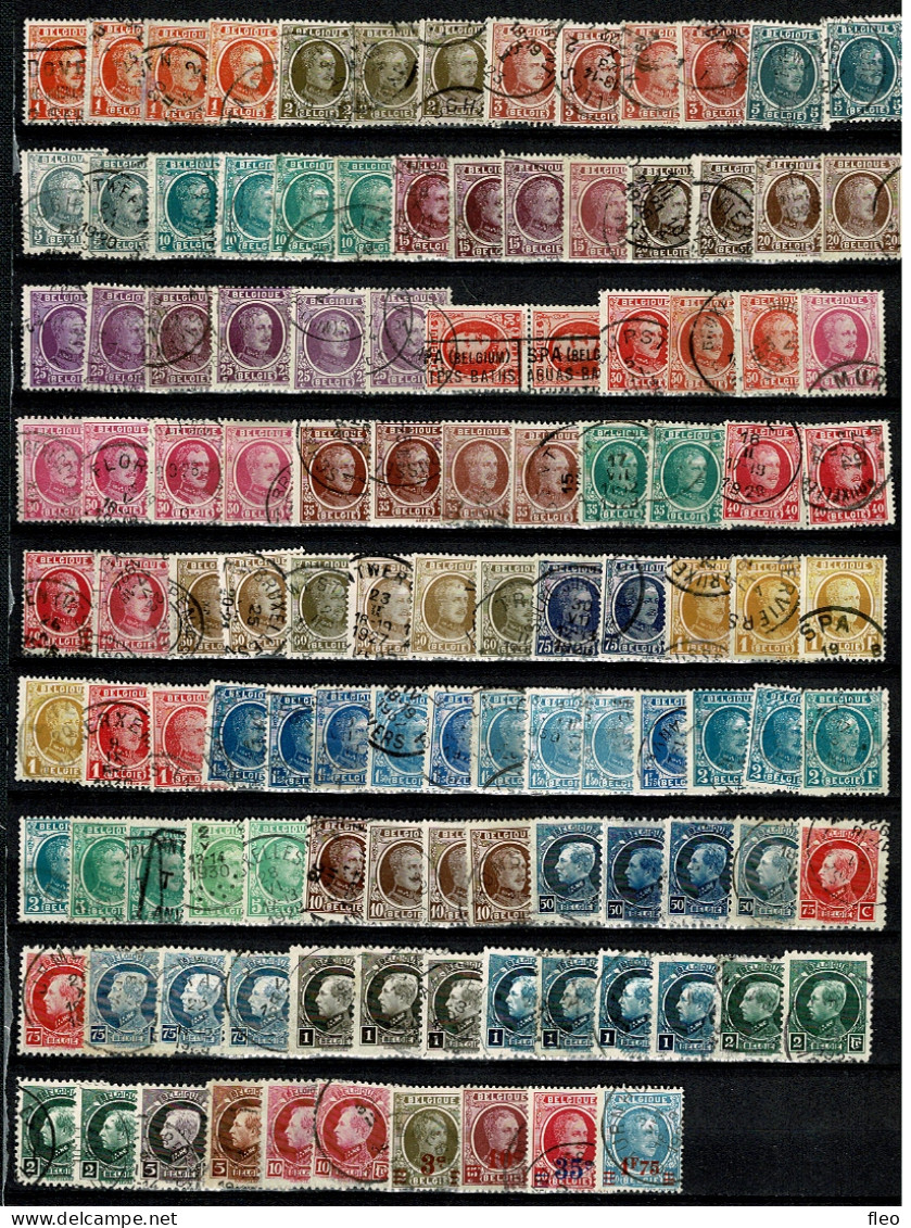 1922 190/210 & 211/219 & 245/248 (219 Timbres°)  : 1922-1927 Houyoux - 1922-1927 Houyoux