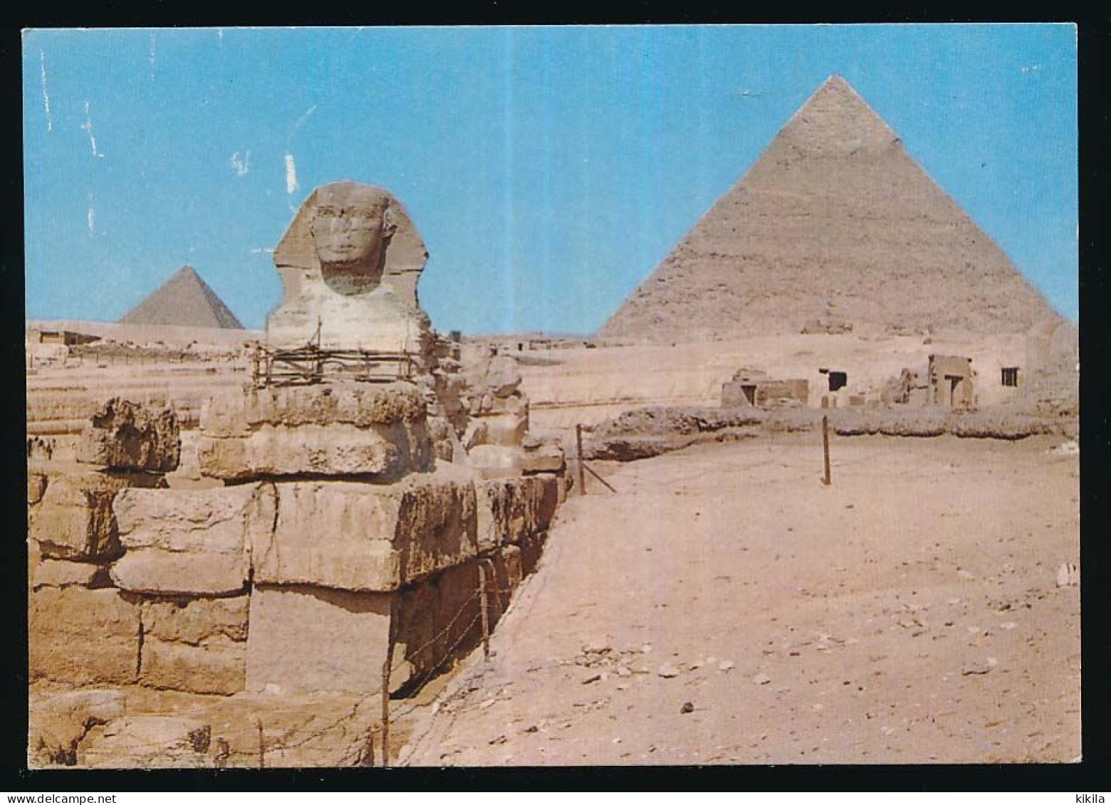 CPSM / CPM 10.5 X 15 Egypte (7) GIZA The Great Sphinx And Khefreh Pyramid  Le Grand Sphinx Et La Pyramide - Sfinge