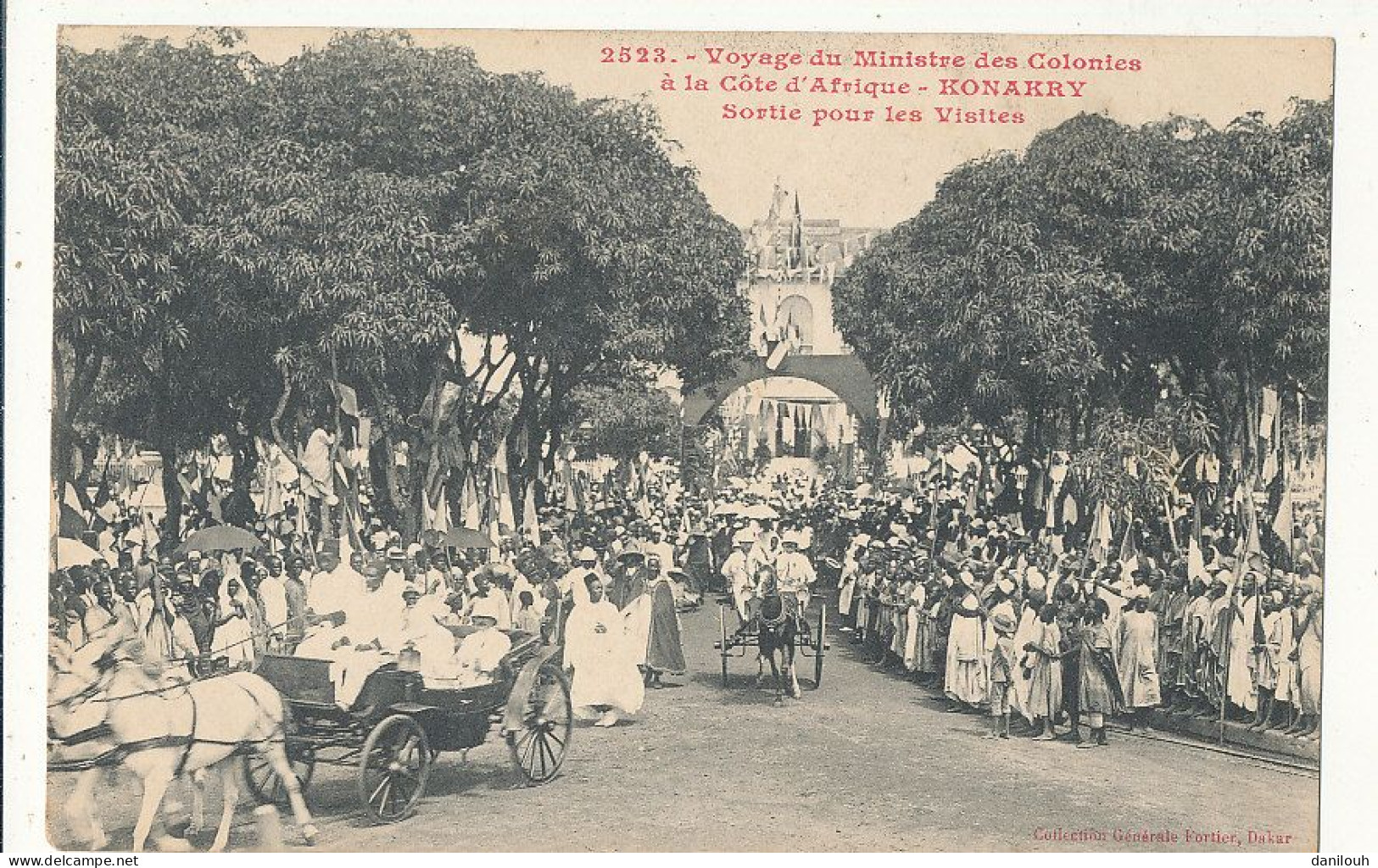 GUINEE / Voyage Du Ministre Des Colonies - KONAKRY Sortie Pour Les Visites 2523.jpg - Guinea