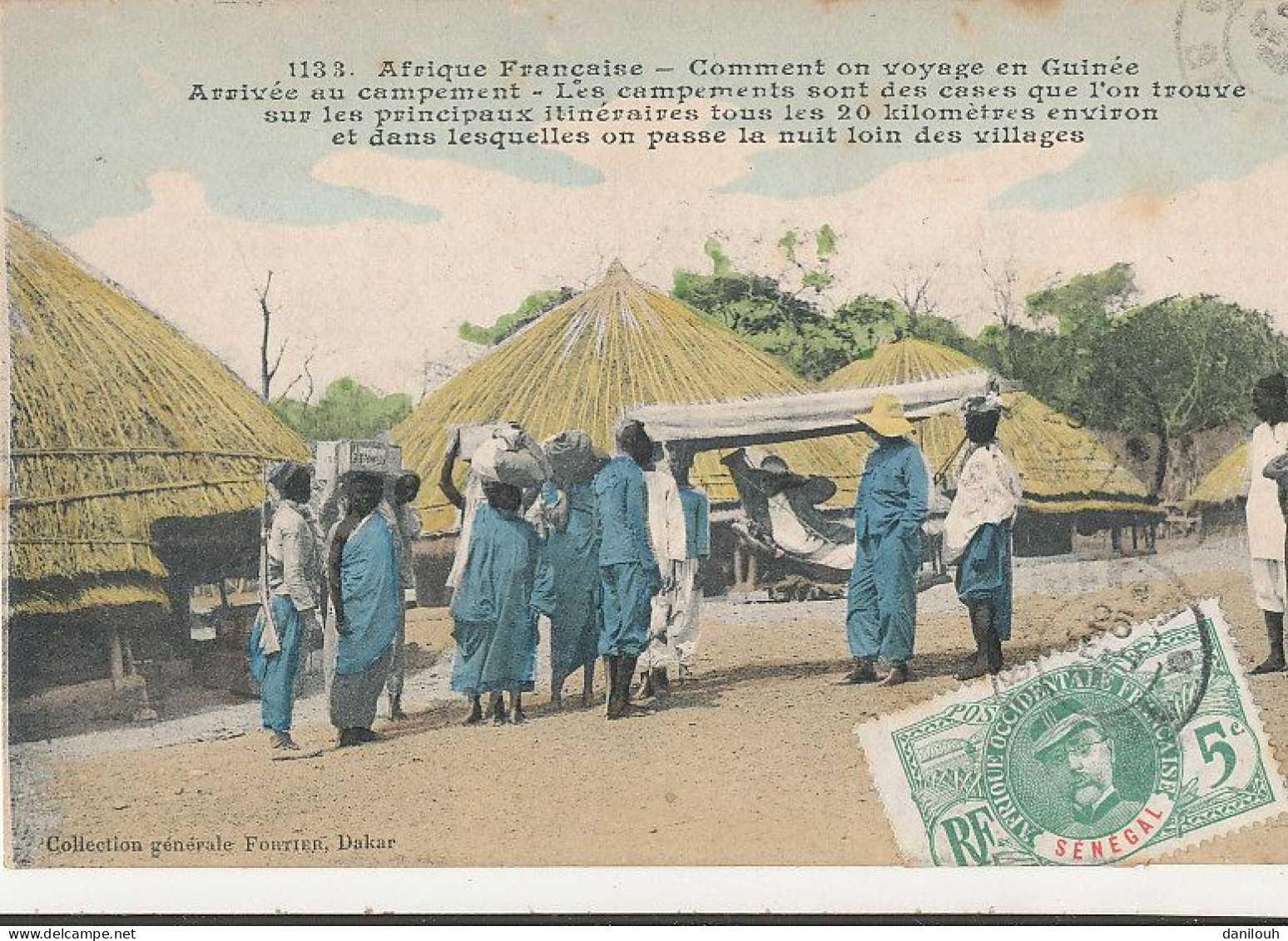 GUINEE  Arrivée Au Campement 1133 Edit Fortier - Guinea